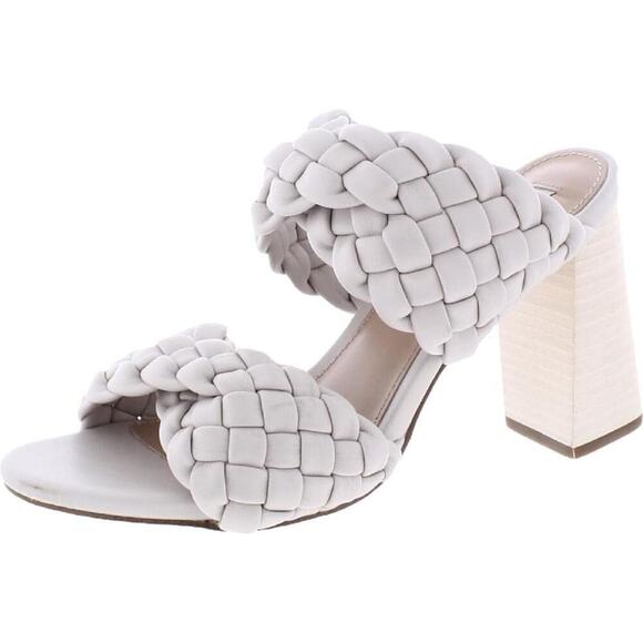 Steve Madden Women's Cream Beige Braided Twisted Heels Size 11M - Picture 1 of 10